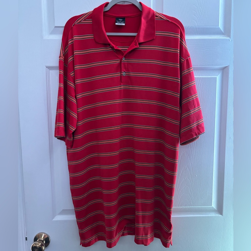 men's xl red nike golf‎ polo